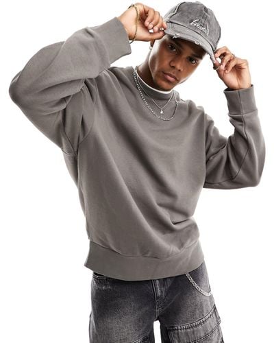 Collusion Sweat-shirt - anthracite - Gris