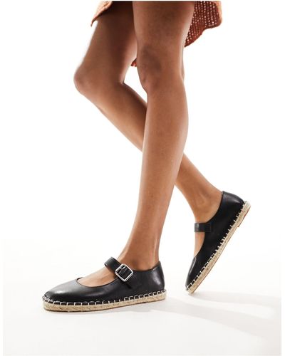 ASOS Juliette Mary Jane Espadrille - Black