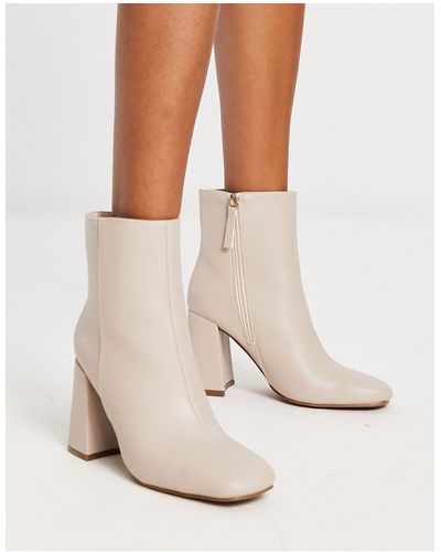 New Look Heeled Ankle Boots - White
