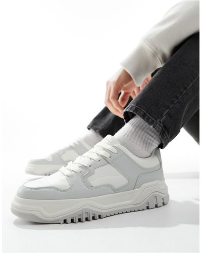 Bershka Two-toned Sneaker - White