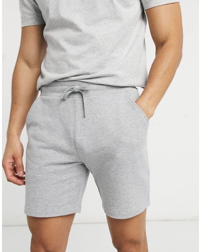 Farah – durrington – shorts aus baumwolle - Grau