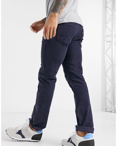Levi's 511 - pantalon slim en velours côtelé - marine - Bleu