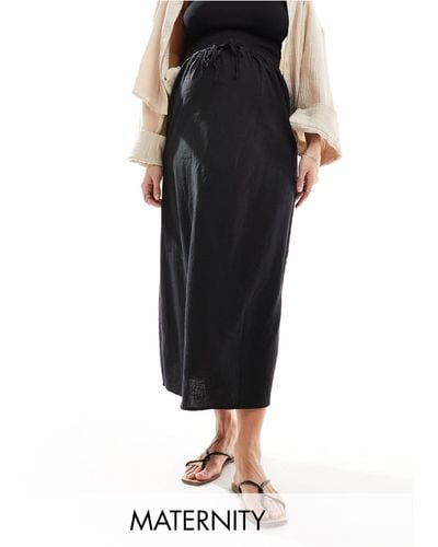 Cotton On Cotton On Maternity Maxi Slip Skirt - Black
