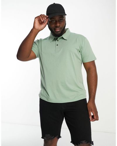Le Breve Plus Muscle Fit Polo - Green