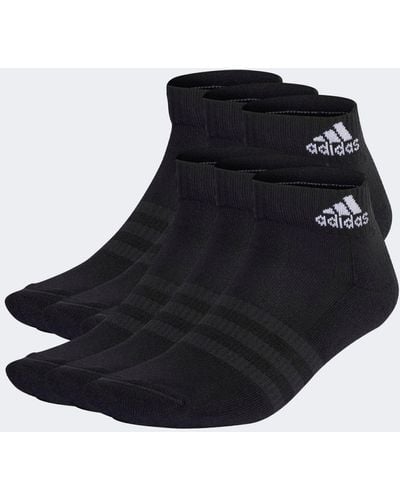 adidas Originals Sushioned Sportswear 6 Pack Ankle Socks - Black