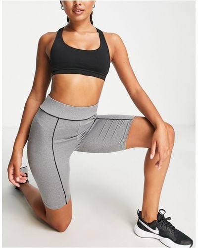 Threadbare – fitness – kurze sport-leggings - Grau