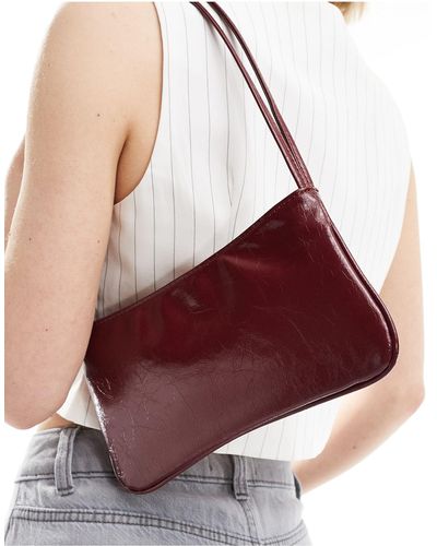 ASOS Shoulder Bag With Skinny Double Strap - Red