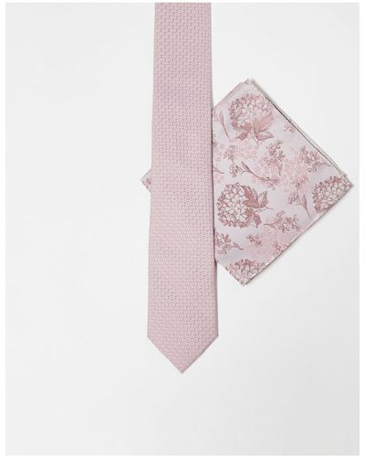 ASOS – schmale krawatte - Pink
