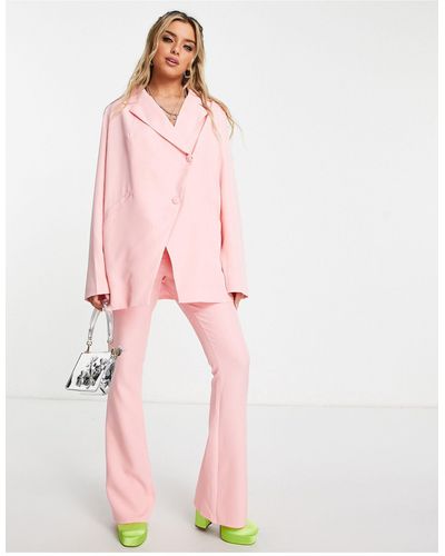 Public Desire Oversized Blazer Co Ord - Pink
