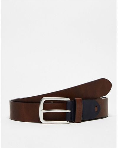 French Connection Leather Belt - White