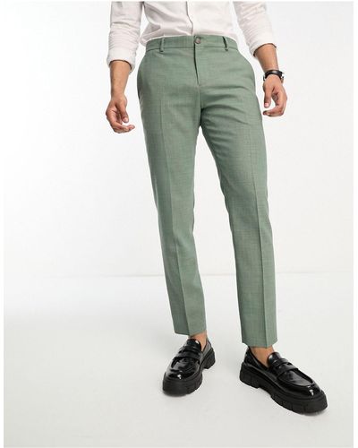 SELECTED Linen Mix Suit Trouser - Green