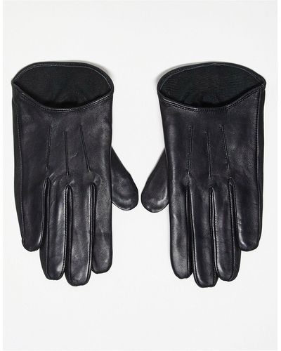 ASOS Leren Handschoenen Met Touch-screen - Zwart