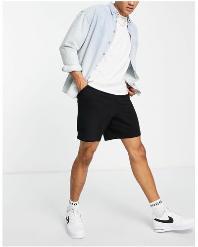 New Look – oversize-shorts aus jersey - Schwarz