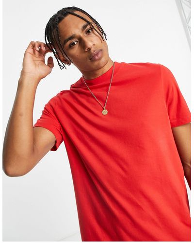 ASOS T-shirt With Crew Neck - Red