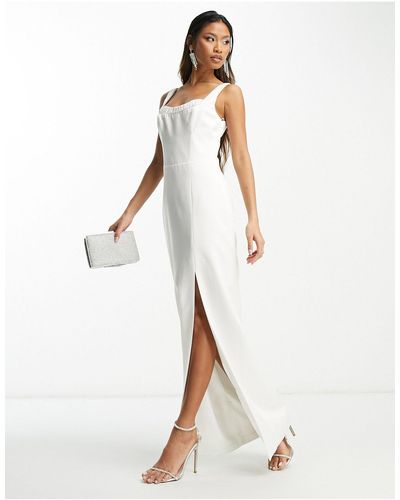 Forever New Esclusiva - vestito lungo da sposa - Bianco