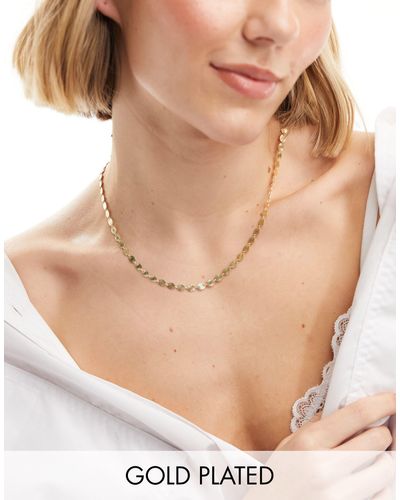 Rachel Jackson – halskette mit 22-karätiger vergoldung und sonnenschliff, inkl. geschenkschachtel - Natur