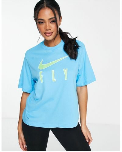 Nike Basketball Dri-fit Swoosh Boxy T-shirt - Blue