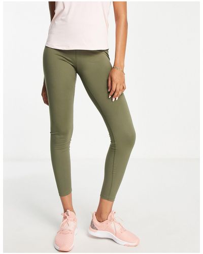 Nike One - legging taille mi-haute en tissu dri-fit - kaki - Vert