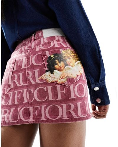 Fiorucci Micro Mini Skirt - Blue