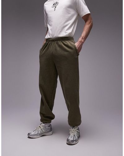 TOPMAN Vintage Wash Oversized Joggers - Grey