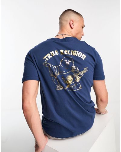 True Religion T-shirt navy - Blu