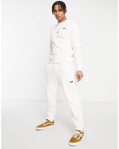 Vans Jogger en polaire à petit logo - crème - Blanc