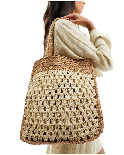 Glamorous Maxi borsa da spiaggia - Neutro