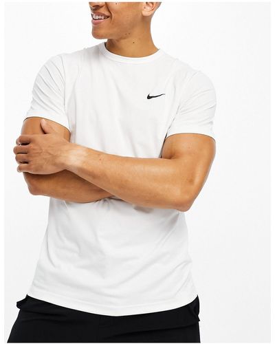 Nike Ready Dri-fit Short-sleeve Fitness Top - White
