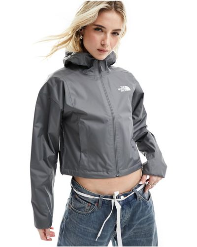 The North Face Quest Cropped Logo Jacket - Grey