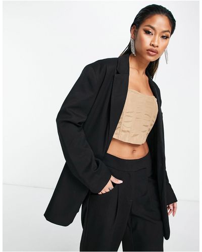 Something New X naomi anwer – oversize-blazer - Schwarz