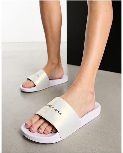 Calvin Klein Sandals and flip-flops for Women | Online Sale up to 40% off |  Lyst
