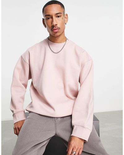 TOPMAN Zwaar Oversized Sweatshirt - Roze