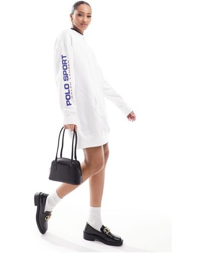 Polo Ralph Lauren Sport Capsule Jumper Dress With Logo - White