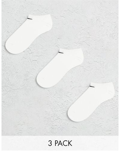 Nike Everyday Lightweight 3 Pack No Show Socks - White