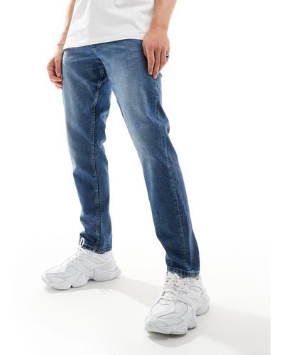 ASOS – schmal geschnittene jeans - Blau