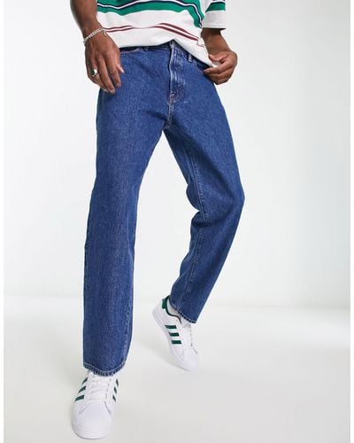 Abercrombie & Fitch Painter - jeans ampi lavaggio medio anni '90 - Blu