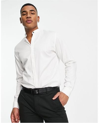 Jack & Jones Premium - camicia da smoking bianca - Bianco