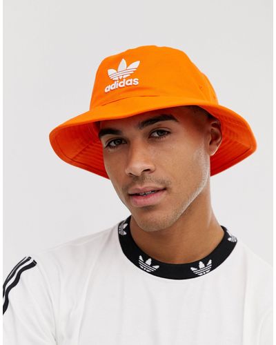 adidas Originals Cappello da pescatore con logo - Arancione