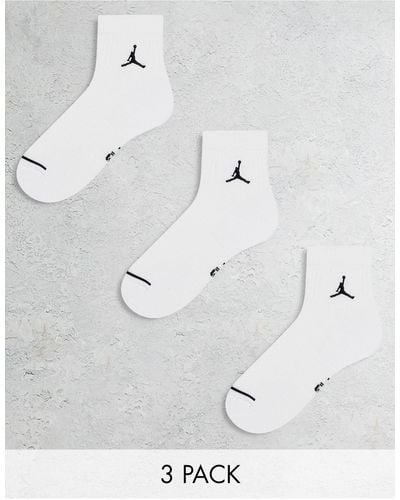 Nike Nike 3 Pack Ankle Socks - White