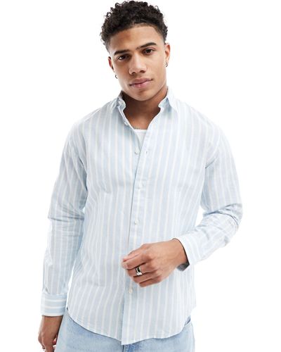 SELECTED Long Sleeve Linen Shirt - White