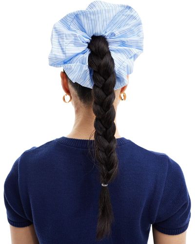 ASOS Elastico per capelli a righe - Blu