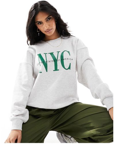 In The Style X Perrie Sian Nyc Sweatshirt - White