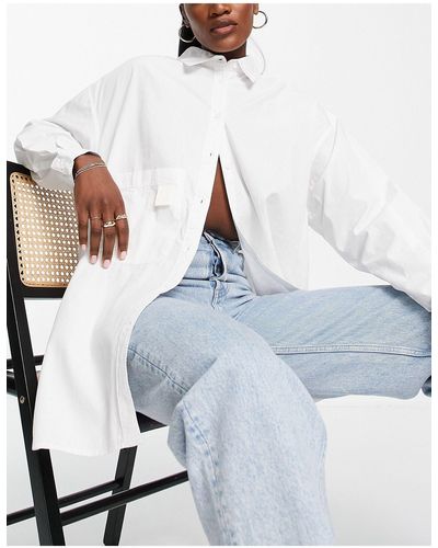 Dr. Denim Oversized Shirt - White