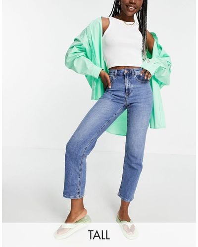 ONLY Megan Kick Flare Jeans With Extra High Waist - Blue