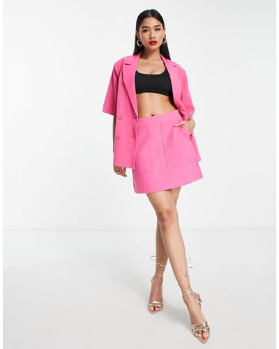 Y.A.S Tailored Half Sleeve Blazer Co-ord - Pink