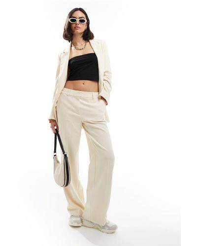 SELECTED Femme Co-ord High Waist Tailored Trouser - White
