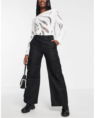 & Other Stories Tailored Cargo Trousers - White