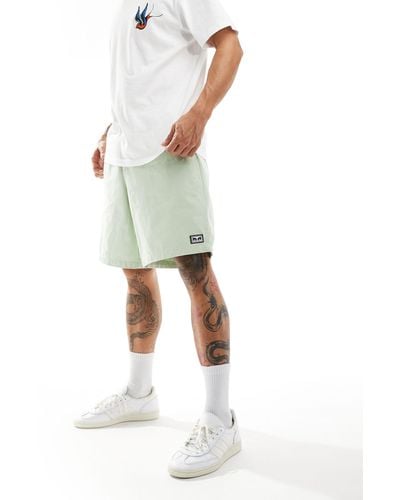 Obey Relaxed Twill Shorts - Green