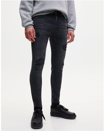 Pull&Bear Jean ultra skinny - Bleu