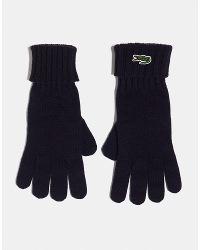 Lacoste Logo Gloves - Blue